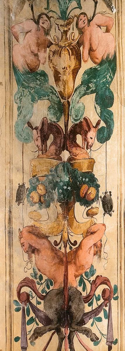 Candelabro ad angolo - dettaglio, Villa Caldogno, Caldogno